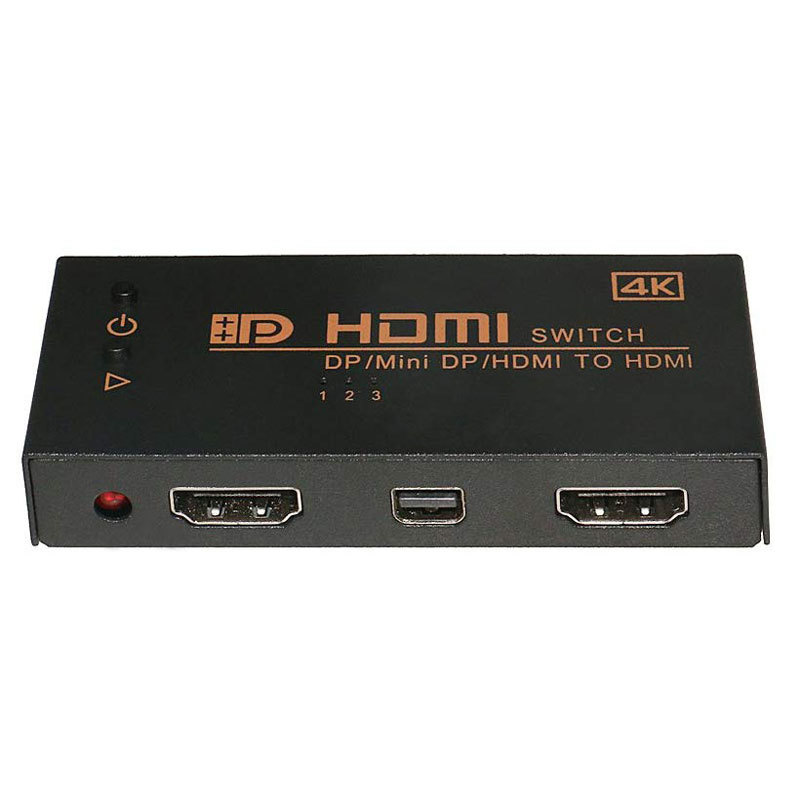 سوئیچ HDMI و Display و Mini Display به HDMI اونتن مدل Onten OTN-7589 برای تلویزیون های HD و لپ تاپ
