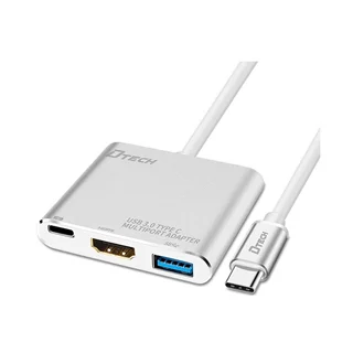 تبدیل Type-c به HDMI و USB-3 دیتک مدل DT-T0022