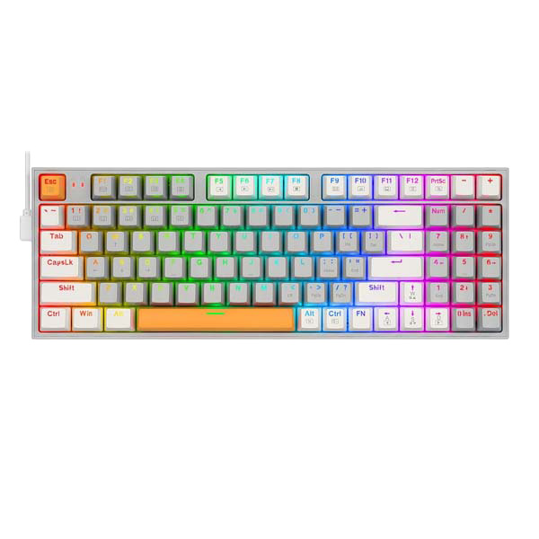 کیبورد گیمینگ باسیم ردراگون مدل Kitava K636GWO-RGB