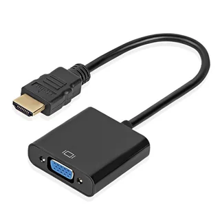 تبدیل HDMI به VGA باسیم 20cm با فیش برق 5vDC و خروجی صدا