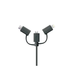 کابل تبدیل USB به Iphone Lightning و Type C و Micro USB فرانت مدل FN-UCLMB100 طول 1 متر