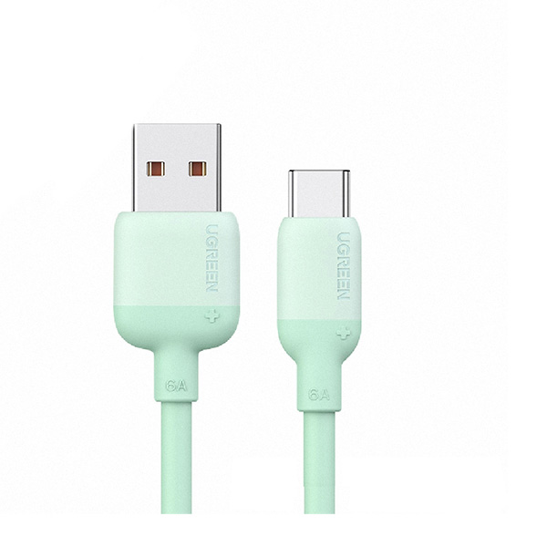 کابل شارژ Type-C یوگرین مدل US391-90208 طول 1 متر با جریان 6 آمپر