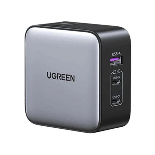 شارژر دیواری 65 وات یوگرین مدل CD296-90409 با 1 خروجی USB-A و 2 خروجی USB-C