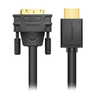 کابل HDMI به 1+24 DVI-D (دو طرفه) یوگرین مدل HD106-30116 طول 1 متر با رزولوشن 4K