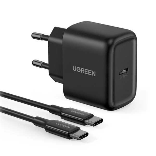 شارژر دیواری 25 وات یوگرین مدل CD250-50581 با قابلیت شارژ سریع همراه با کابل USB-C