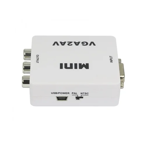 تبدیل VGA به AV ونتولینک مدل MINI با ورودی AUX صدا