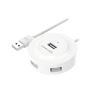 هاب 4 پورت USB 2.0 یوگرین مدل CR106-20270 دارای 4 پورت Type-A و یک پورت Micro-USB برای تامین برق