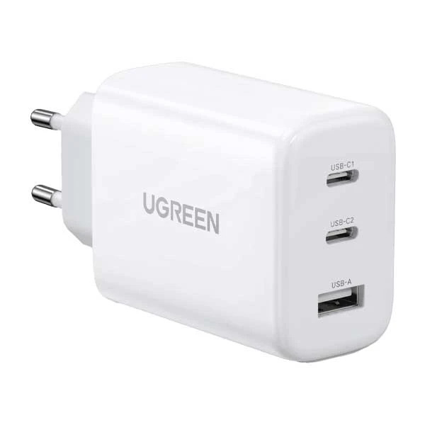 شارژر دیواری 65 وات یوگرین مدل CD275-90496 با 1 خروجی USB-A و 2 خروجی USB-C