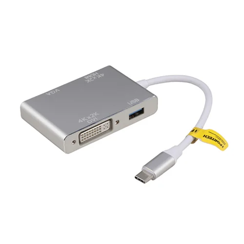 تبدیل تایپ سی به USB/HDMI/DVI/VGA آی فور تک