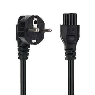 کابل برق سه پین منبع تغذیه لپ تاپ طول 1.5 متر