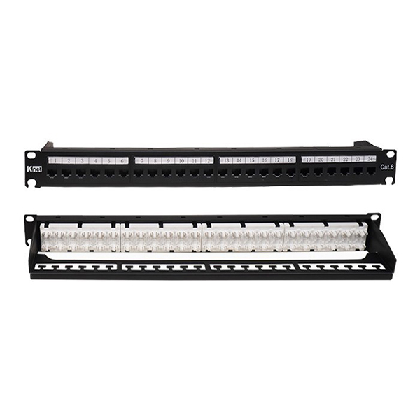 پچ پنل 24 پورت Cat6 UTP کی نت مدل K-NPC6UTL24