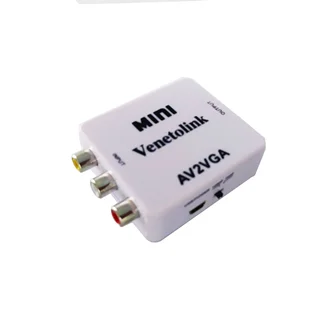 تبدیل AV به VGA ونتولینک مدل MINI با خروجی AUX صدا