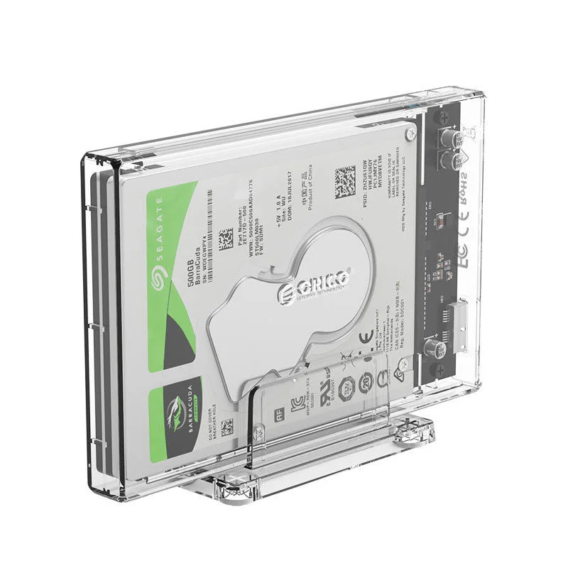 (ORICO 2.5 Inch Transparent USB3.0 Hard Drive Enclosure With Stand (2159U3