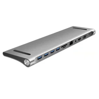 هاب 11 پورت و استند Type-C کی نت مدل K-MFCMS1111