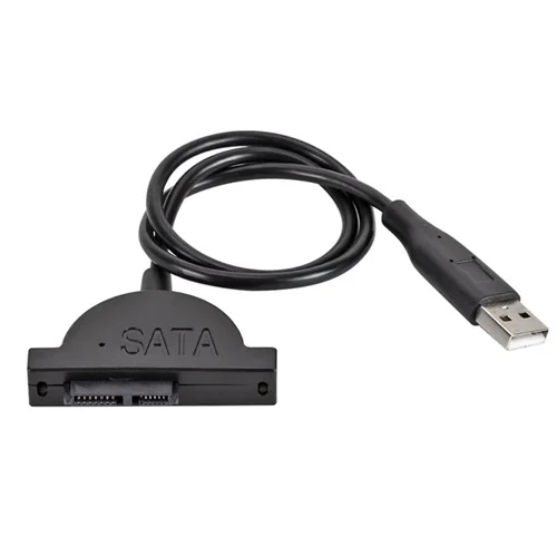 کابل تبدیل micro-SATA به USB مدل DDUS001 تبدیل درایو نوری لپتاپ به اکسترنال