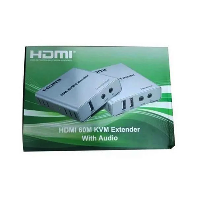 اکستندر  HDMI و KVM ونتولینک 60 متری با خروجی صدا