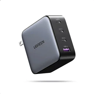 شارژر دیواری 100 وات یوگرین مدل 10375 فست شارژ با 1 خروجی USB-A و 3 خروجی Type-C