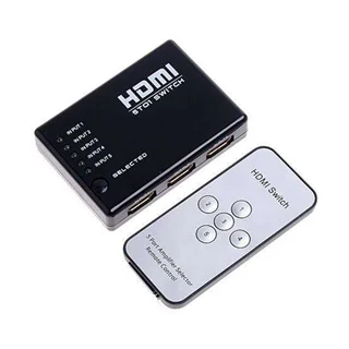 سوئیچ 5 پورت HDMI با گیرنده IR EXTERNAL