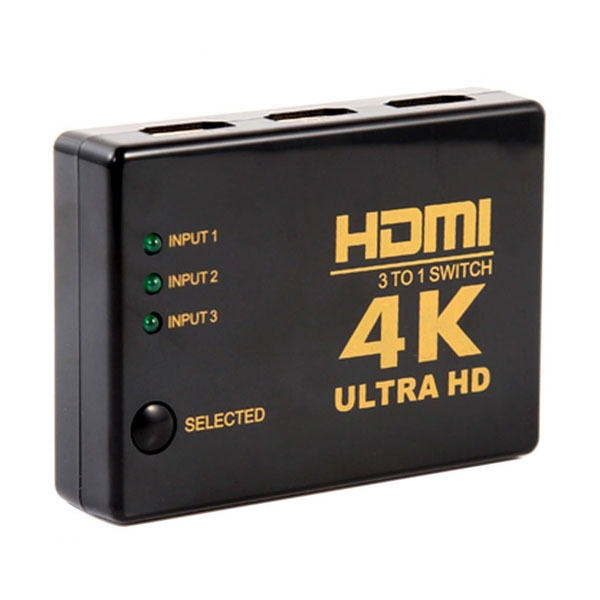 سوئیچ 3 پورت HDMI مدل UH-301 با رزولوشن 4K