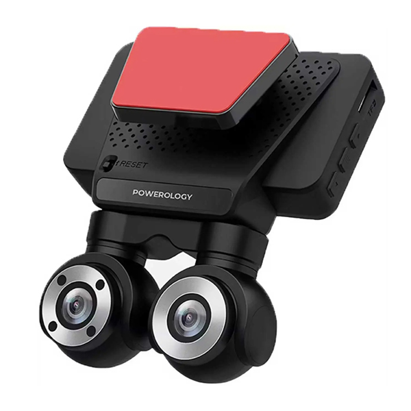 دوربین ثبت وقایع خودرو پاورولوژی گرین‌ لاین مدل Dual Lens Dash Camera