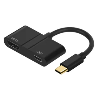 تبدیل Type-C به HDMI اونتن مدل 9592A با رزولوشن 4K-30HZ و قابلیت PD