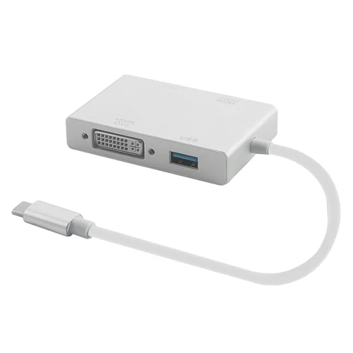 تبدیل USB-C به VGA/DVI/HDMI/USB با کیفیت 4K