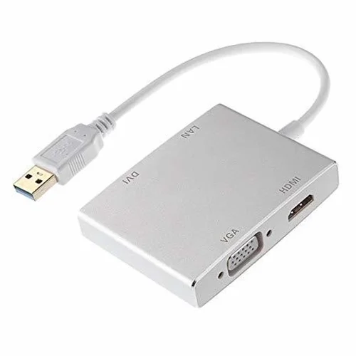 تبدیل USB3.0 به HDMI و VGA و DVI و LAN