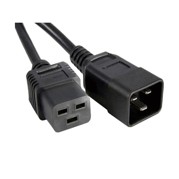 کابل برق بک تو بک (3x1.5 mm) بافو مدل C20-C19 به طول 0.8 متر