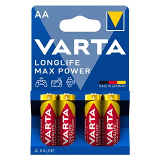 باتری قلمی آلکالاین وارتا مدل Longlife Max Power بسته 4 عددی