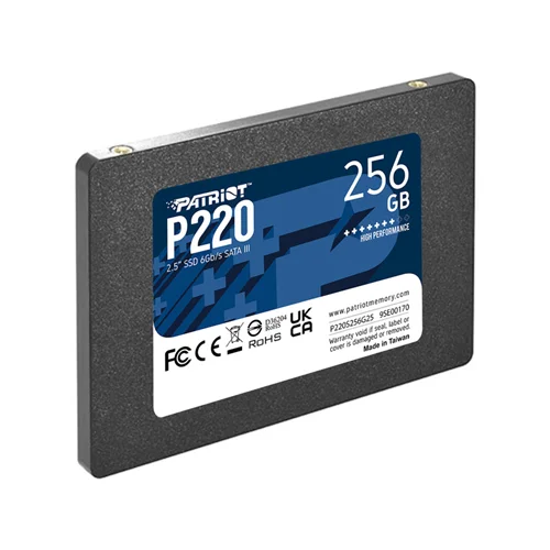 حافظه SSD اینترنال پاتریوت مدل P2۲۰ ظرفیت ۲۵۶ گیگابایت