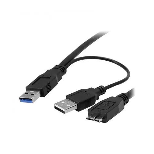 کابل هارد micro USB 3.0 و کابل شارژ USB 2.0 فرانت مدل FN-U3CY10 طول 1 متر