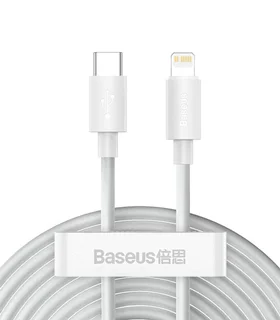 کابل Type-C به لایتنینگ باسئوس مدل TZCATLZJ-02 طول 1.5 متر (پک 2 تایی)