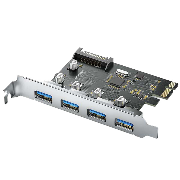 کارت PCIe چهار پورت USB 3.0 یوگرین مدل CM468-30716