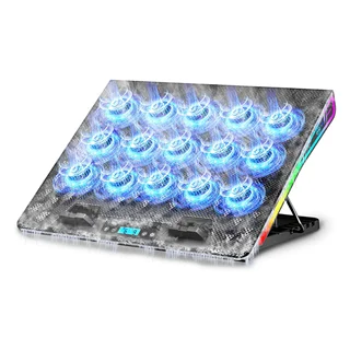 پایه خنک کننده لپتاپ 15 فن AICHESON مدل A2 با نورپردازی RGB