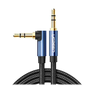 کابل 1 به 1 صدا AUX یک سر 90 درجه یوگرین مدل 60179-AV112 طول 1 متر