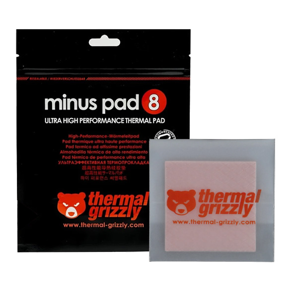 پد خمیر سیلیکون گریزلی مدل minus pad 8 سایز 100x100 ضخامت 2 میلی متر