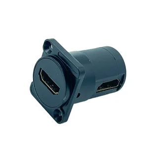 برل پنلی HDMI فلزی گرد دو سر ماده 90 درجه