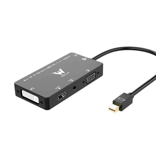 تبدیل miniDP به VGA+HDMI+DVI همراه با صدا و پاور ای نت