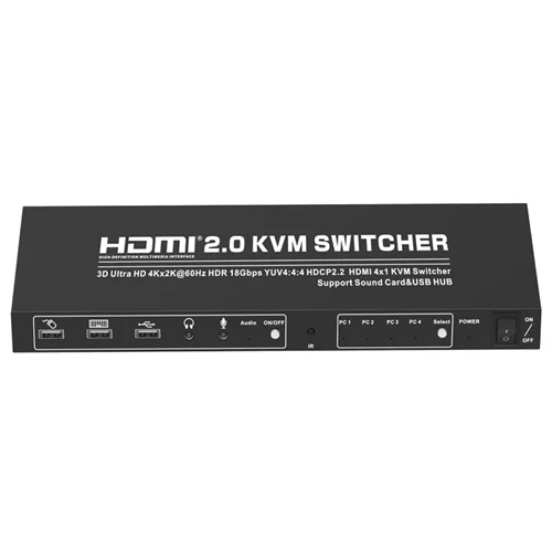 سوییچ HDMI KVM چهار پورت تی سی تی مدل TC-KSW-41