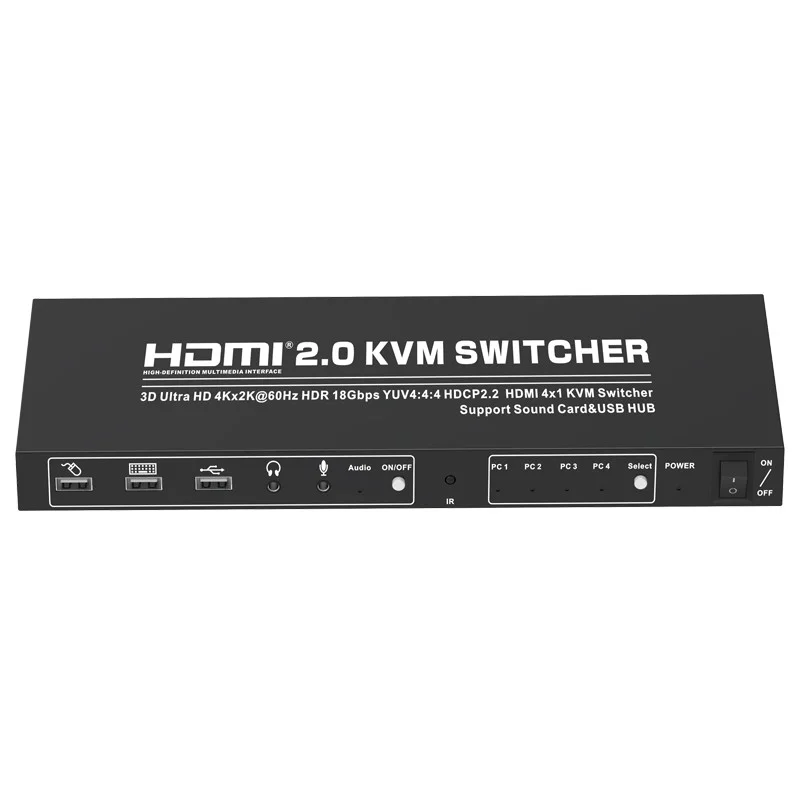 سوییچ HDMI KVM چهار پورت تی سی تی مدل TC-KSW-41