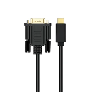 کابل تبدیل Type-C به VGA کی نت مدل K-CUCMVG18 طول 1.8 متر با رزولوشن FullHD