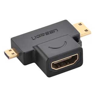 مبدل mini HDMI و micro HDMI به HDMI یوگرین مدل HD129-20144