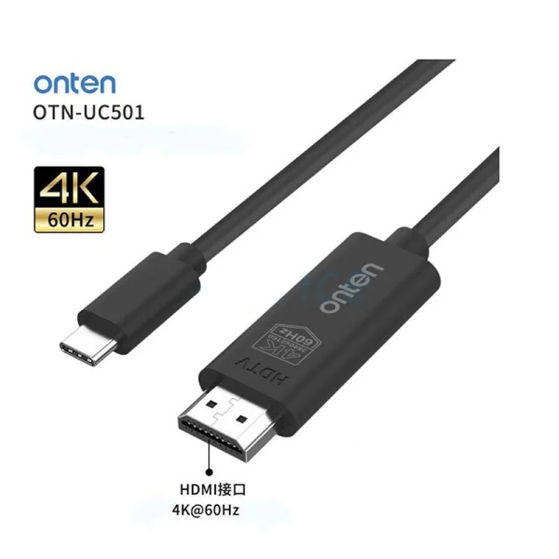کابل تبدیل USB-C به HDMI اونتن مدل UC501 طول 1.8 متر