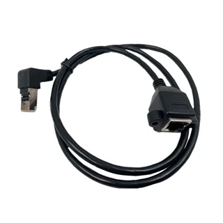 کابل افزایش طول شبکه زاویه سوکت 90 درجه CAT5 پنلی طول 1 متر