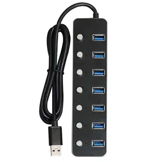 هاب 7 پورت کلید دار USB 3.0 کی نت مدل H10 PRO